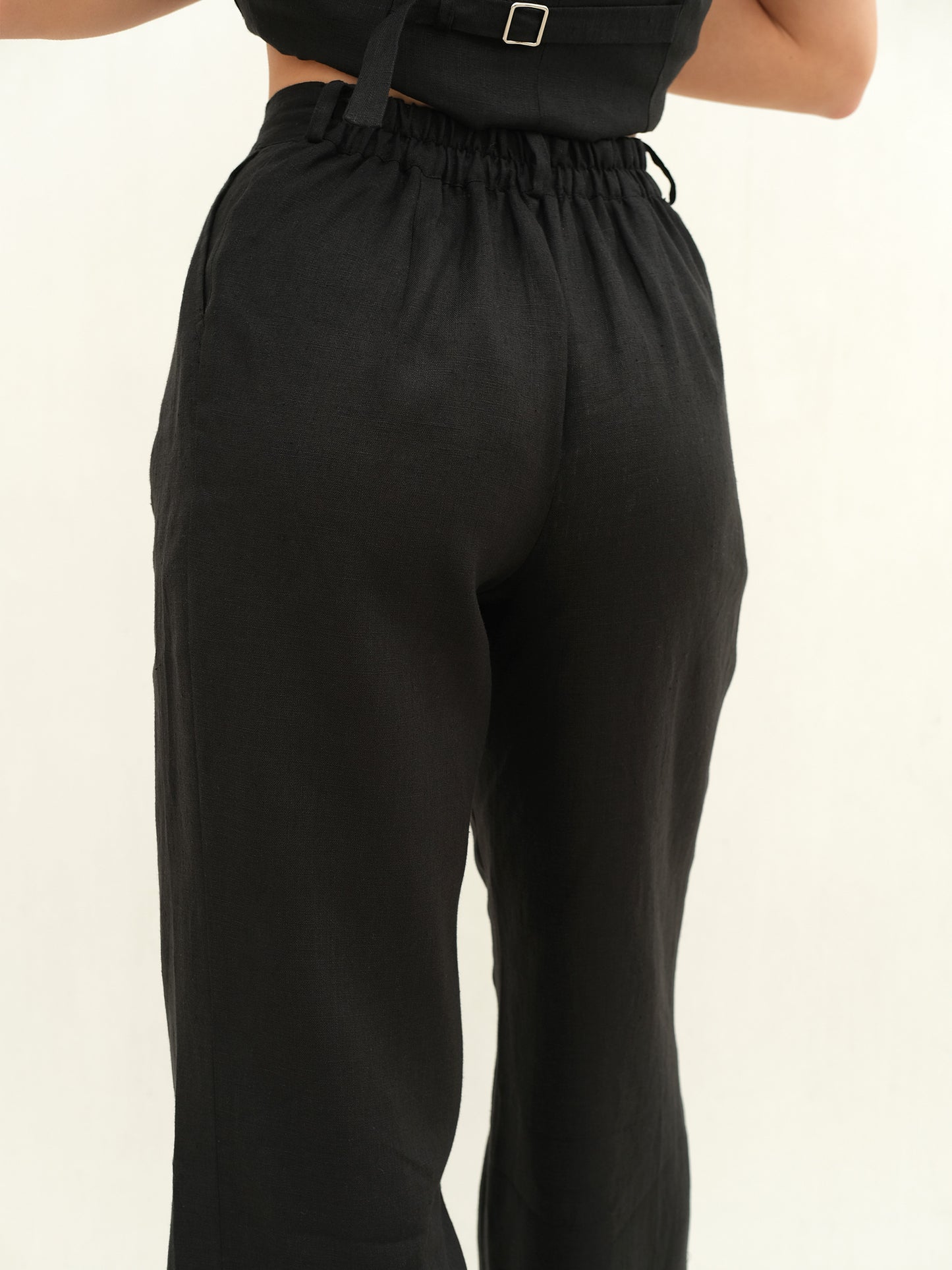 Leinenhose, Schwarz