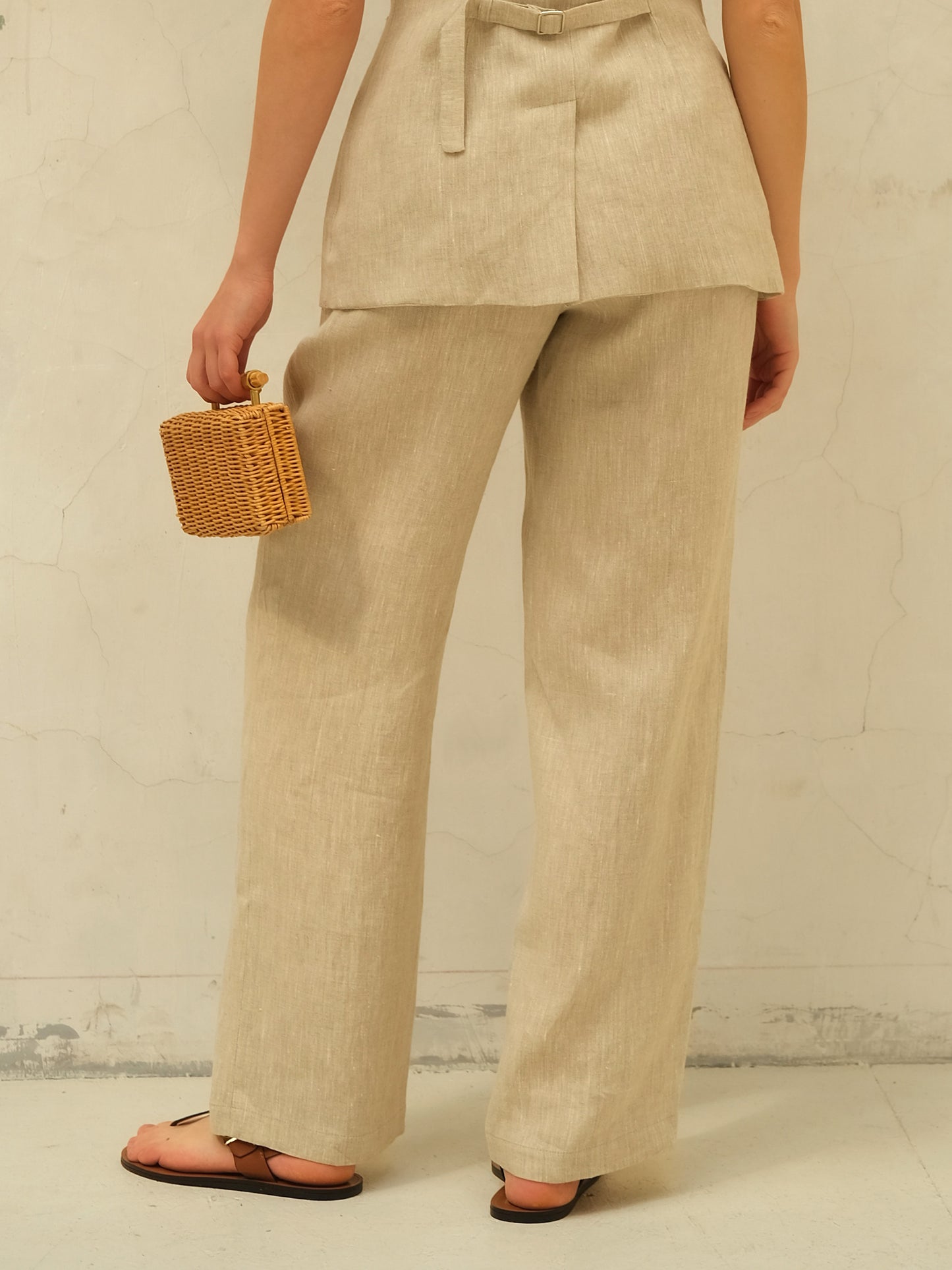 Leinenhose, Naturbeige