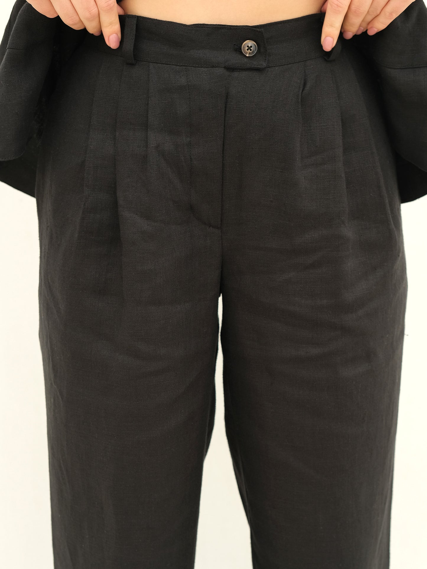 Leinenhose, Schwarz